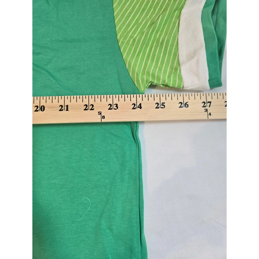 Umgee‎ USA Green Striped Collar Polo Shirt Top Womens size 1XL New - Picture 7 of 12